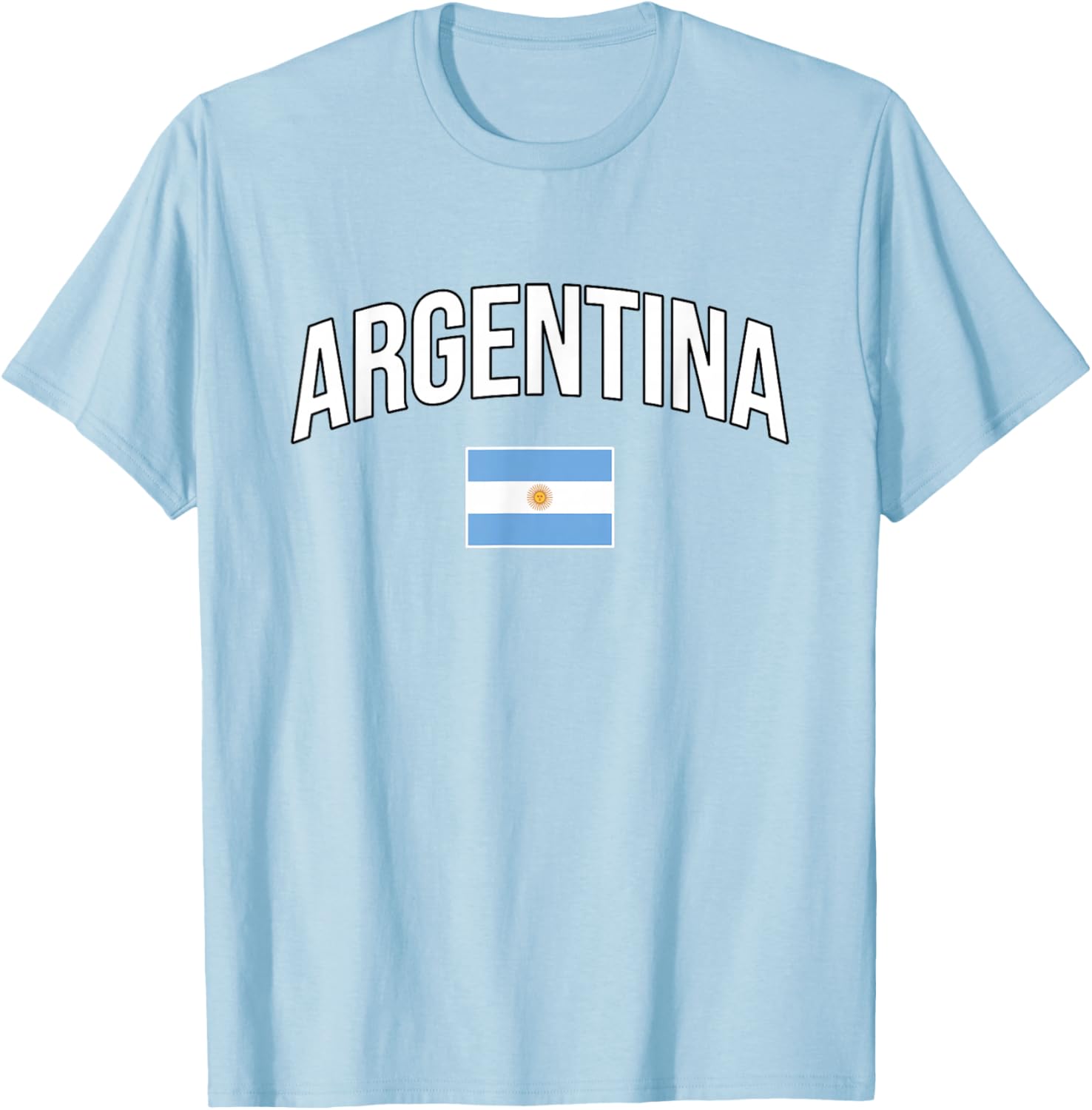 Argentina - Flag of Argentina - Throwback Design - Classic T-Shirt - T-Shirt | Light Blue