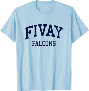 Fivay High School HS Hudson FL Retro T-Shirt - T-Shirt | Light Blue