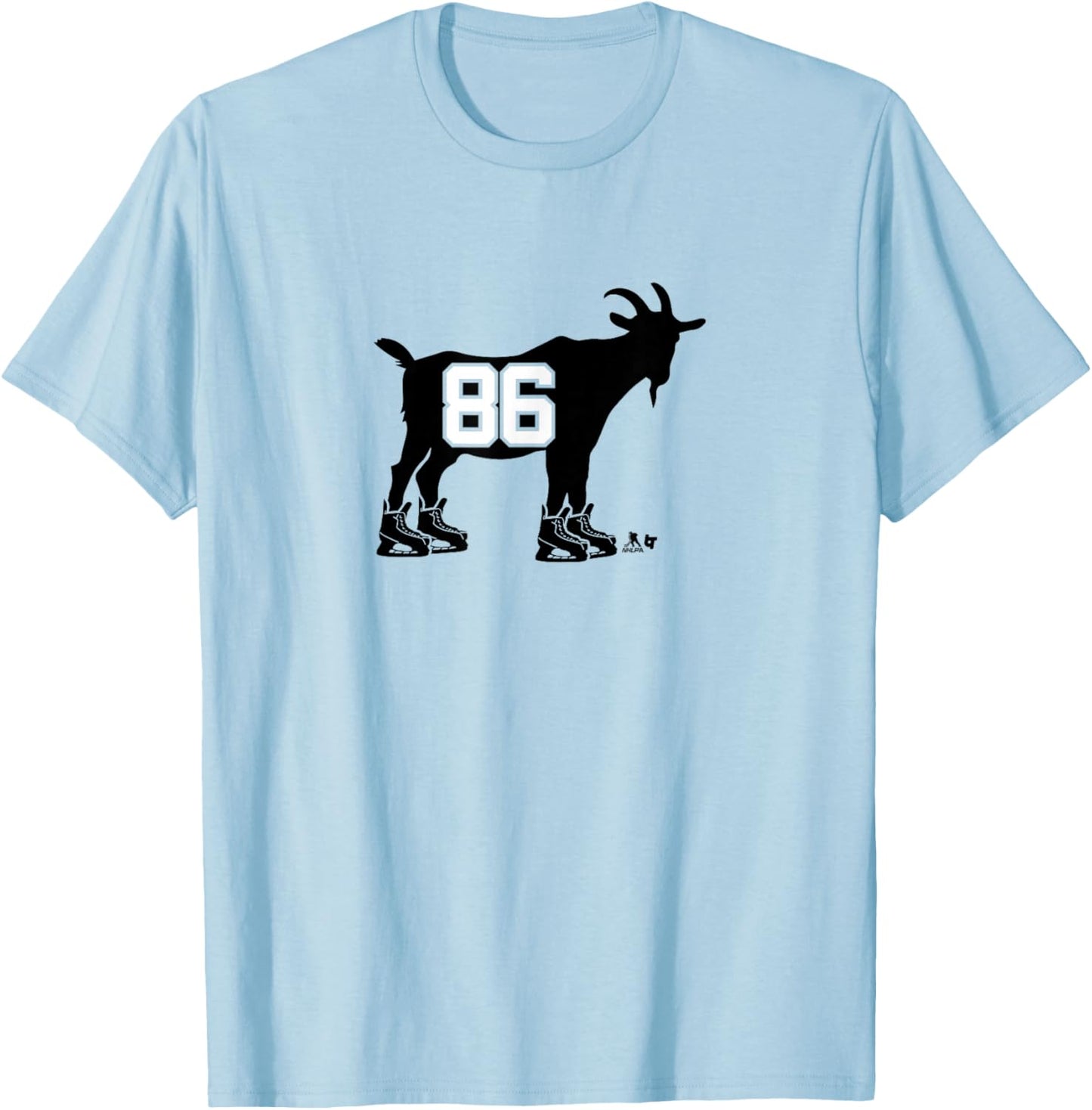 Jack Hughes - Goat 86 - New Jersey Hockey T-Shirt - T-Shirt | Light Blue