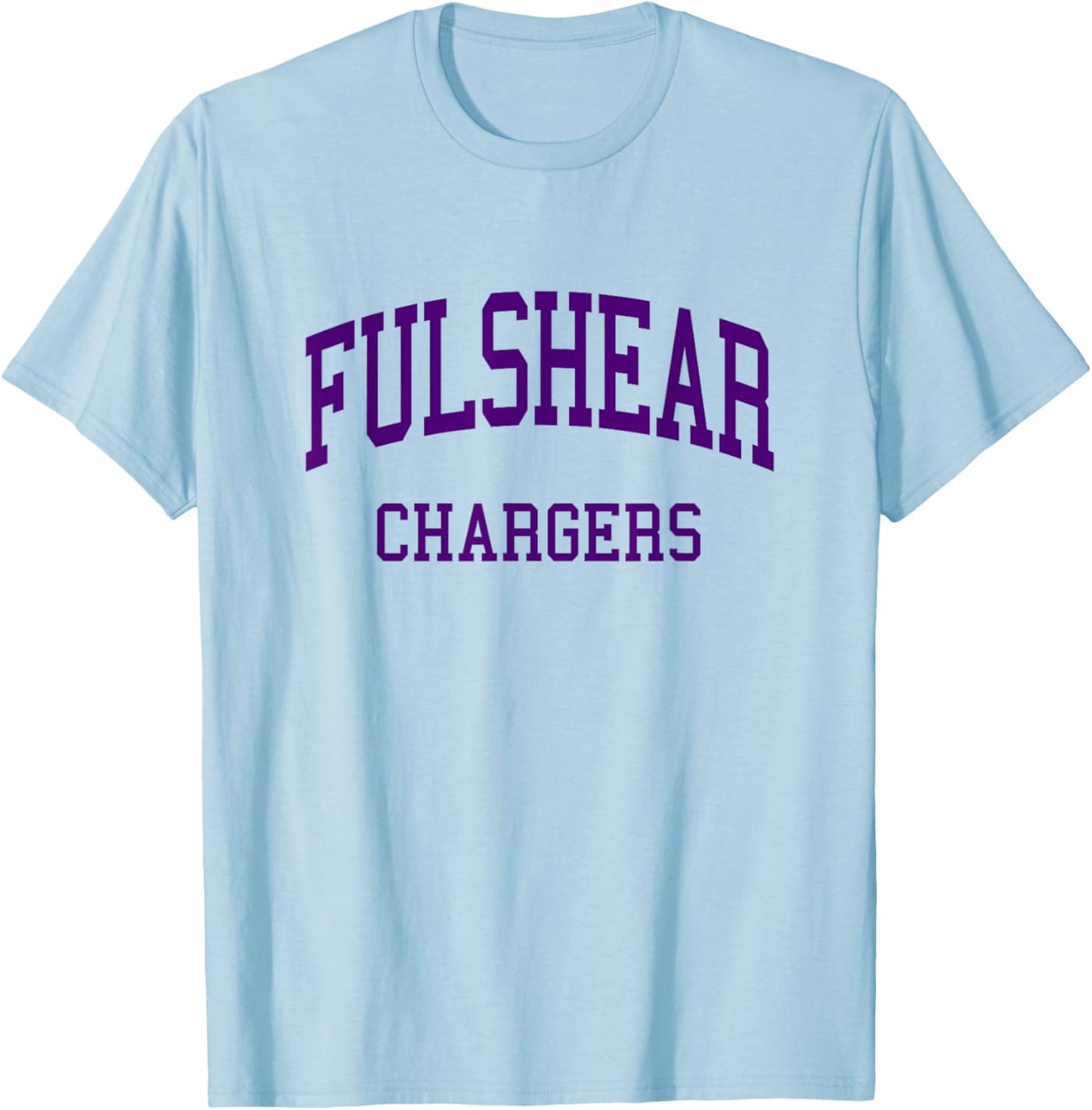 Fulshear High School HS Fulshear TX Retro T-Shirt - T-Shirt | Light Blue