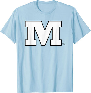 Monmouth College Fighting Scots Icon Red Officially Licensed T-Shirt - T-Shirt | Light Blue