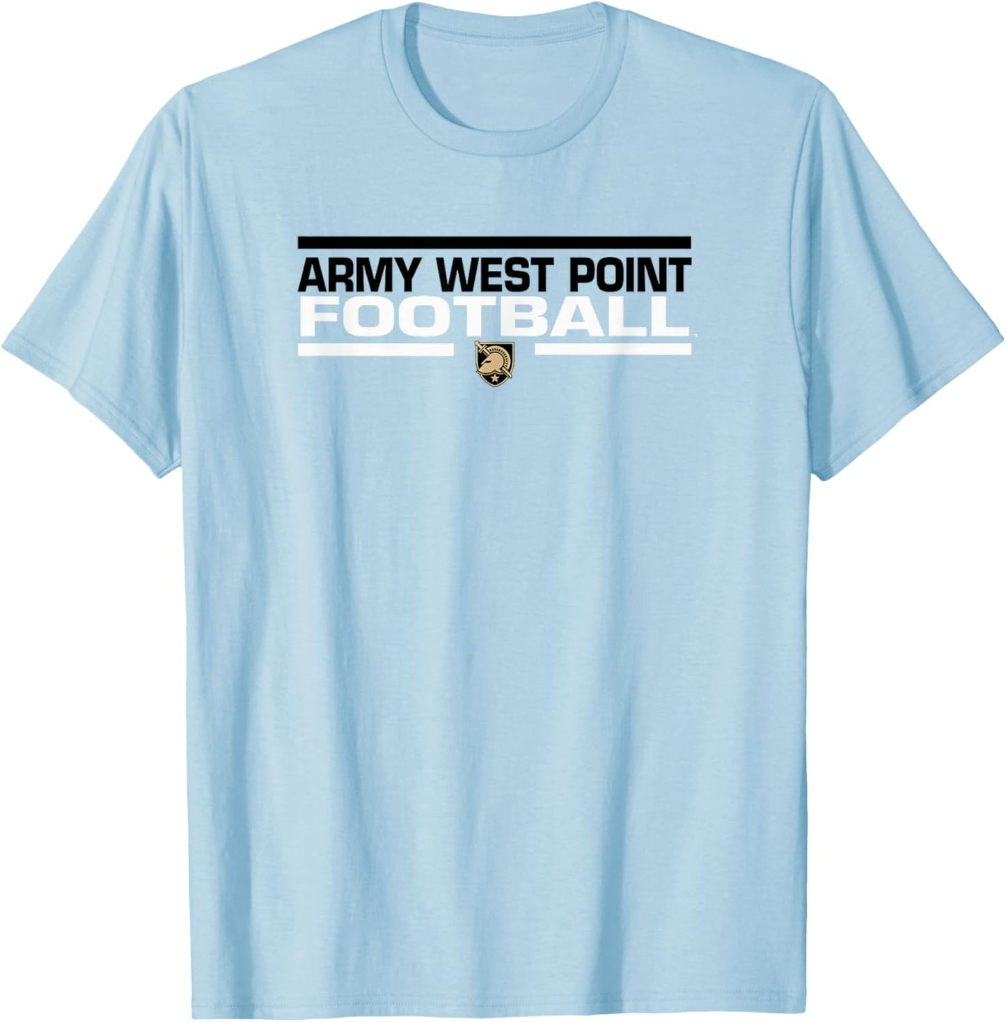 Army Black Knights Football Tackle Gray Officially Licensed T-Shirt - T-Shirt | Light Blue