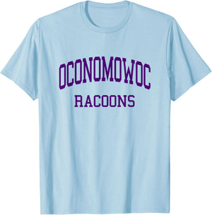 Oconomowoc High School HS Oconomowoc WI Retro T-Shirt - T-Shirt | Light Blue