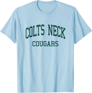 Colts Neck High School HS Colts Neck NJ Retro T-Shirt - T-Shirt | Light Blue