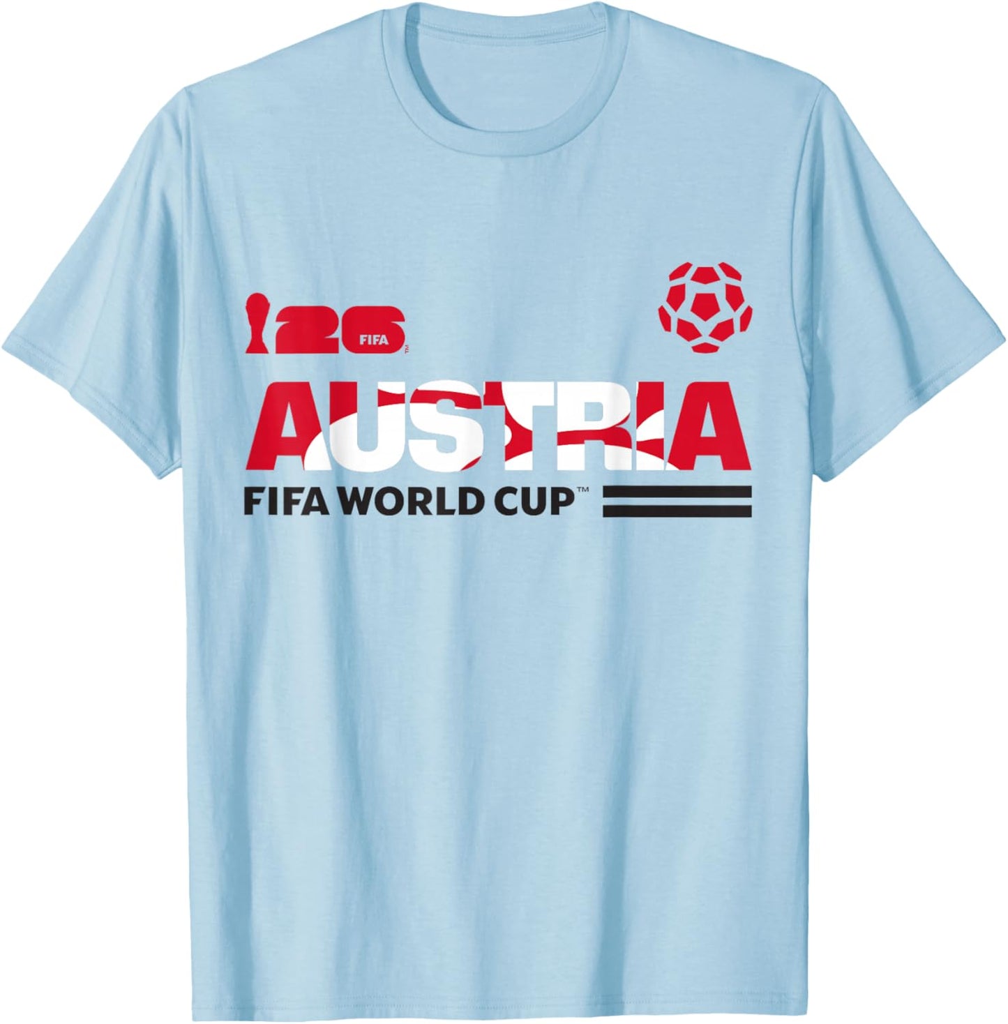FIFA World CUP26 Qualifier Österreich T-Shirt - T-Shirt | Light Blue
