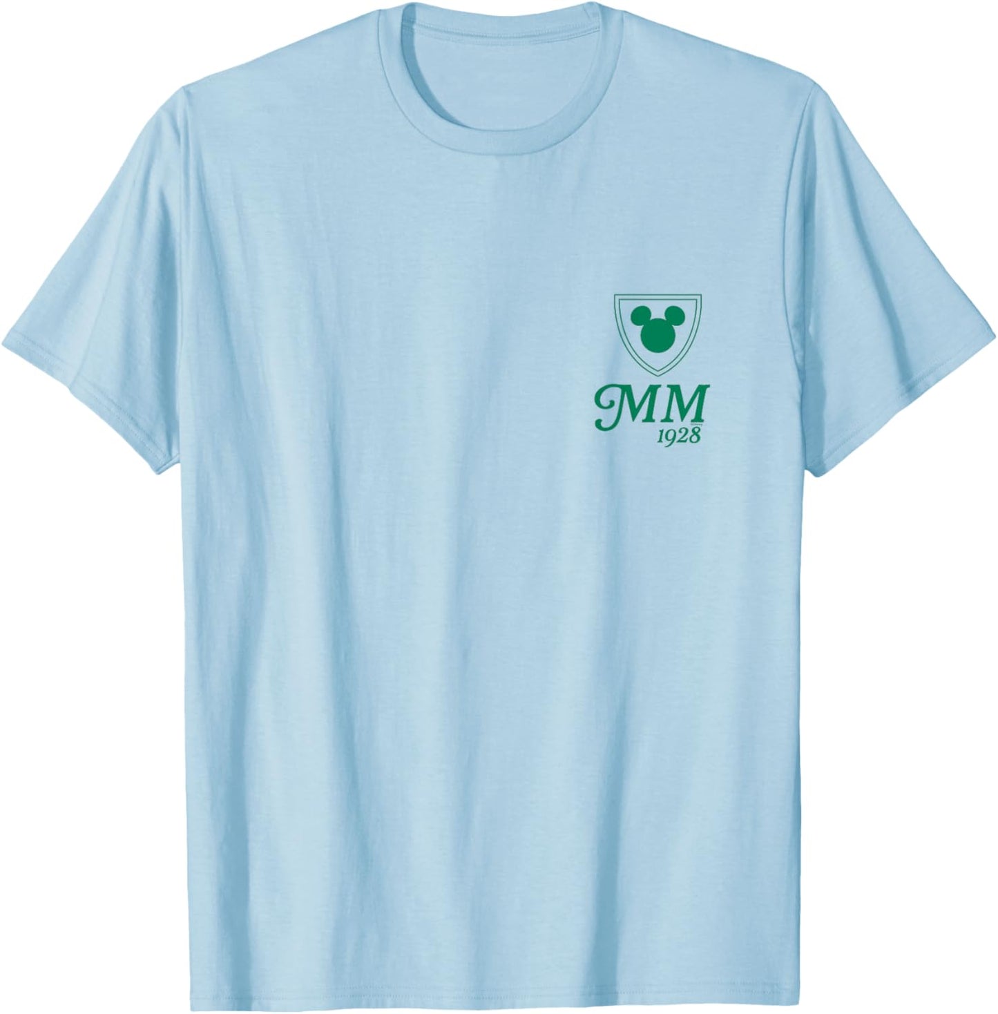 Disney Mickey Mouse Country Golf Club 1928 Corner Logo T-Shirt - T-Shirt | Light Blue