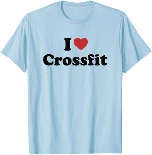 I Love Crossfit T-Shirt - T-Shirt | Light Blue