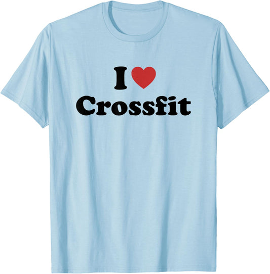 I Love Crossfit T-Shirt - T-Shirt | Light Blue