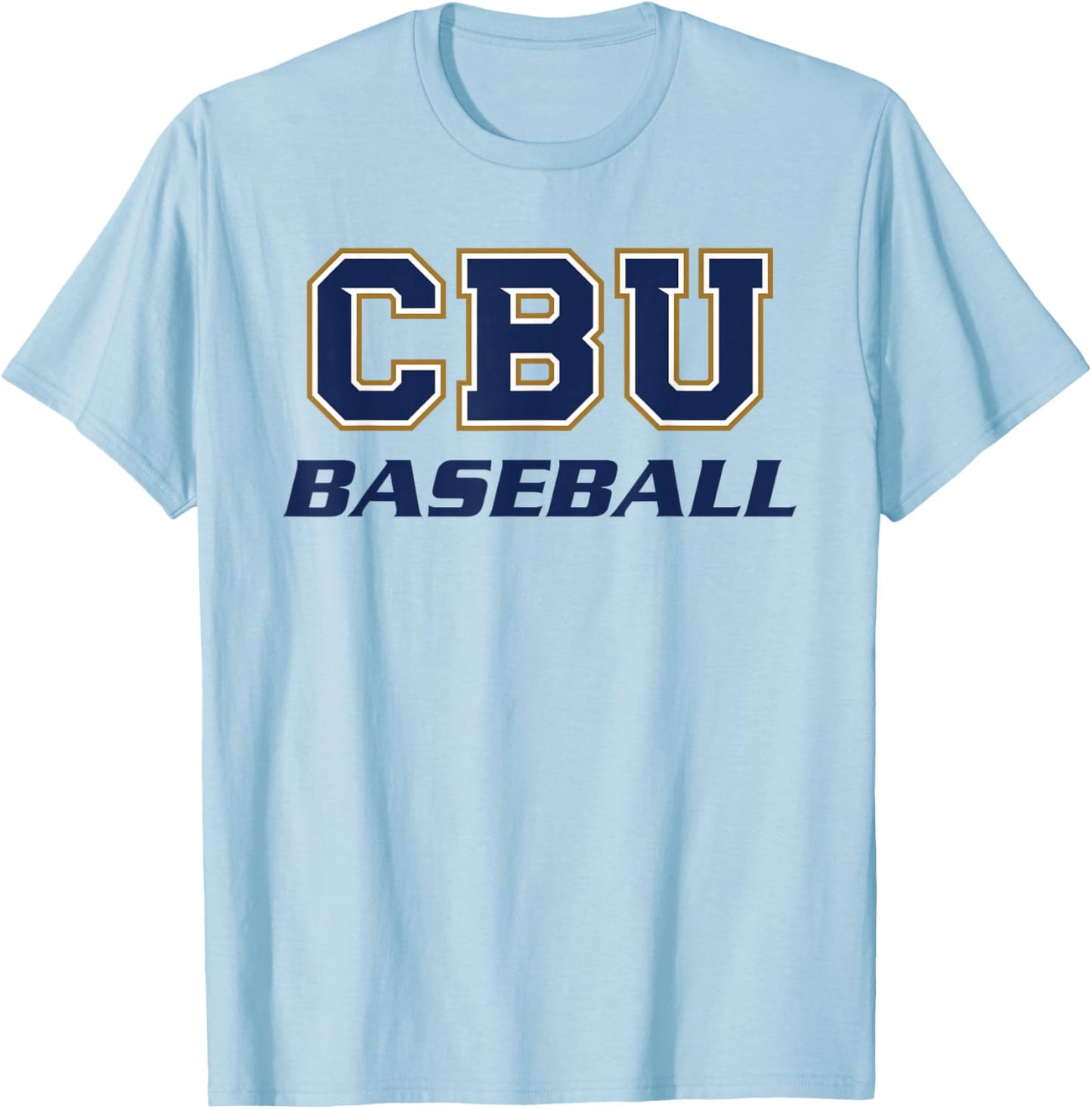 Cal Baptist University CBU Baseball Apparel Sports T-Shirt - T-Shirt | Light Blue