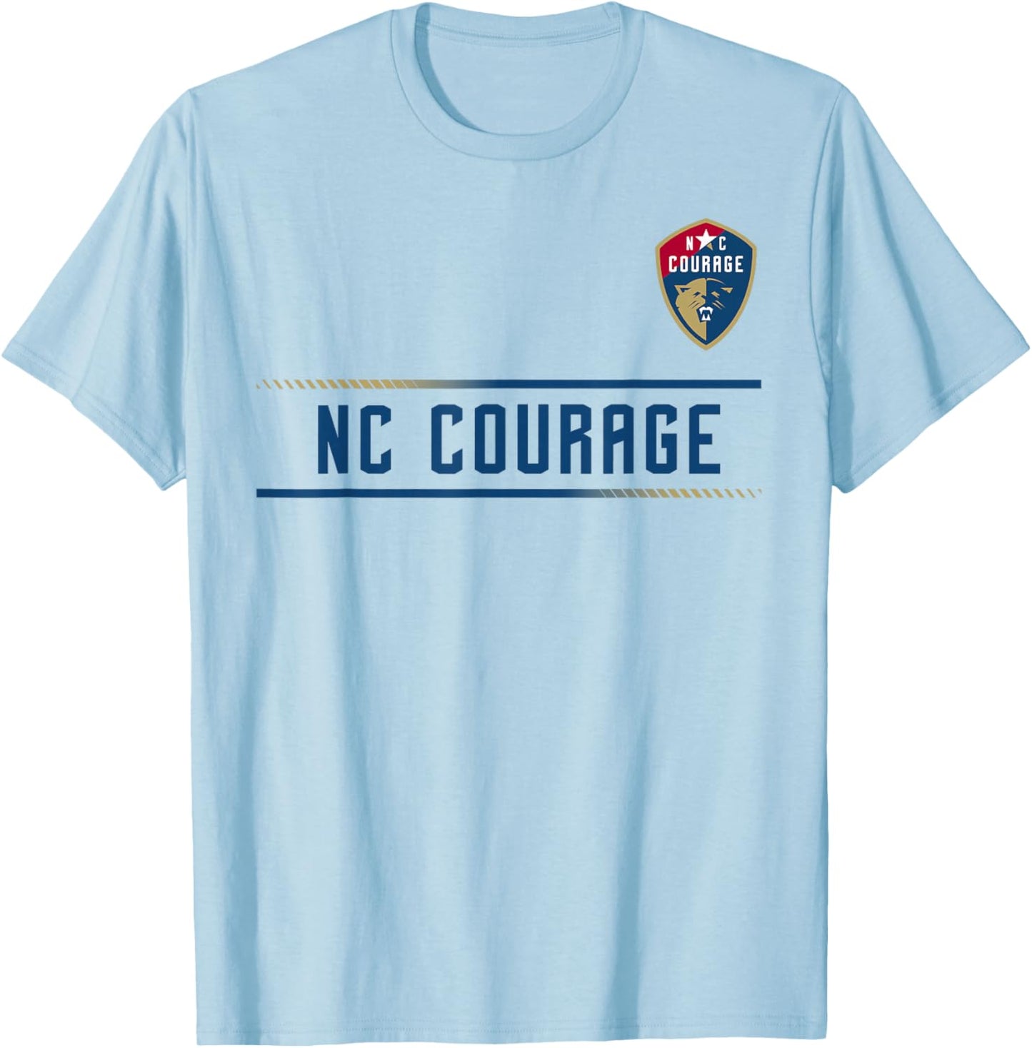 Officially Licensed North Carolina Courage NWSL Apparel T-Shirt - T-Shirt | Light Blue