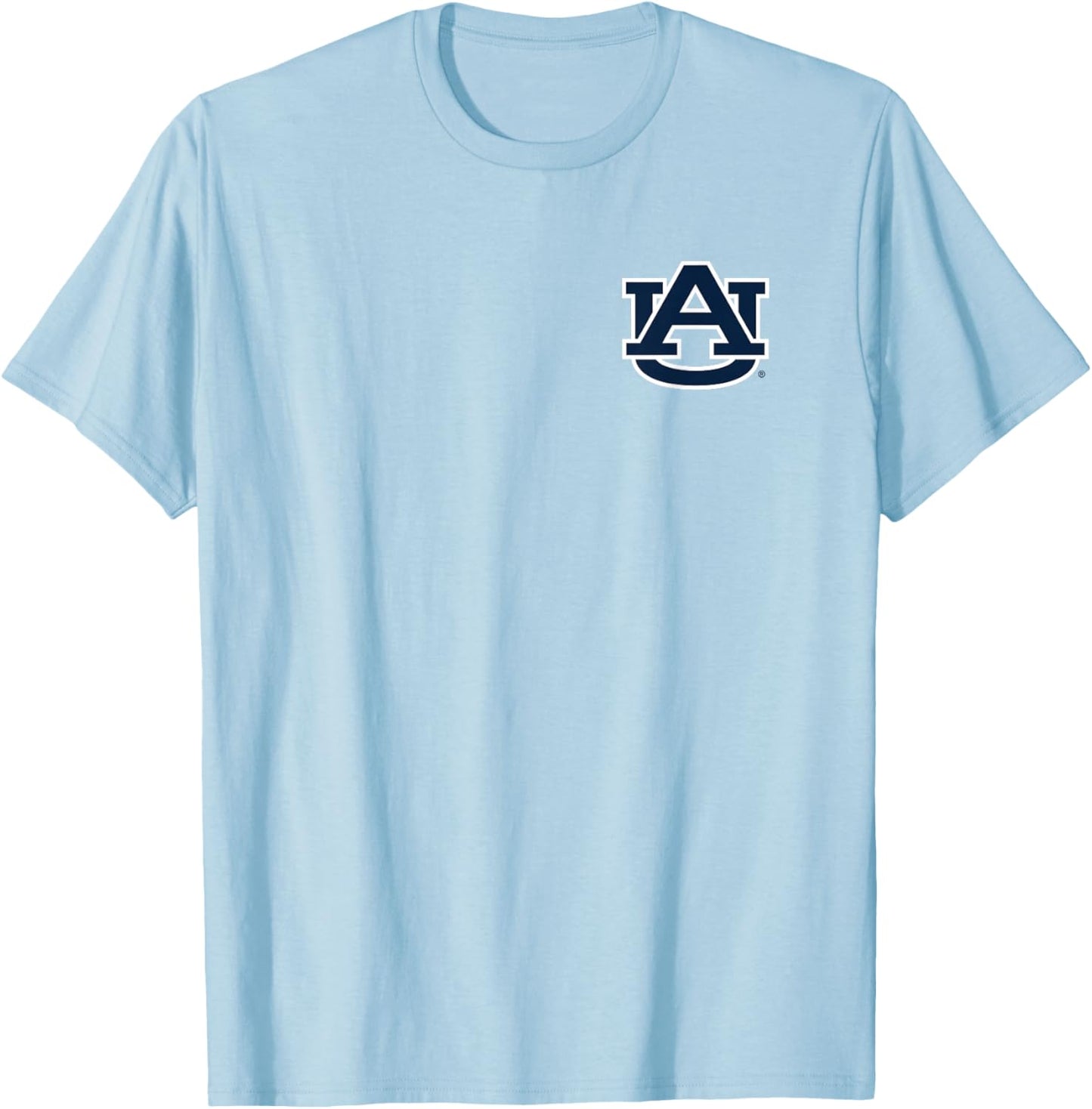 Auburn Tigers Front/Back Orange Officially Licensed T-Shirt - T-Shirt | Light Blue
