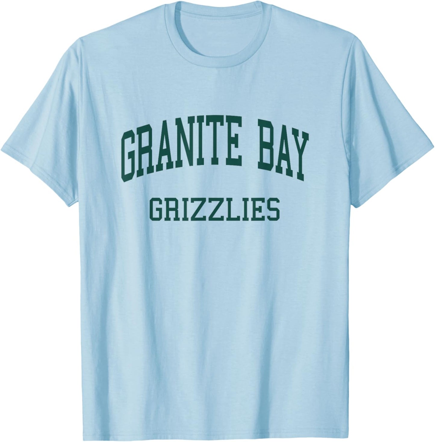 Granite Bay High School HS Granite Bay CA Retro T-Shirt - T-Shirt | Light Blue