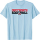 UNLV Rebels Football Tackle White Officially Licensed T-Shirt - T-Shirt | Light Blue