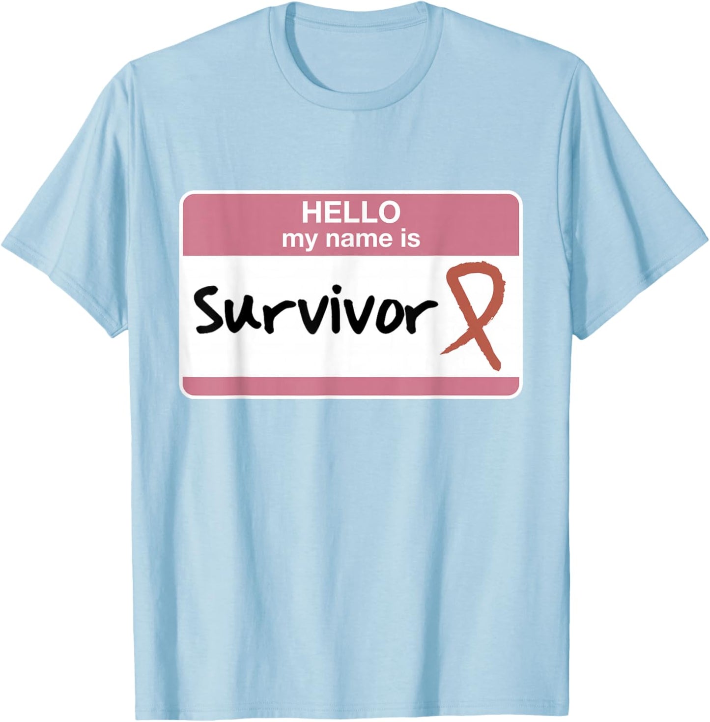 Breast Cancer Survivor Awareness Month Walk Event Pink Out T-Shirt - T-Shirt | Light Blue