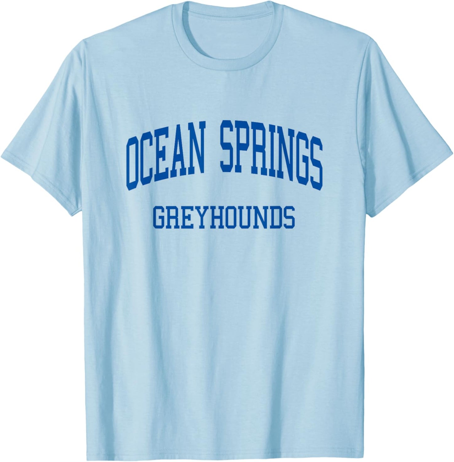 Ocean Springs High School HS Ocean Springs MS Retro T-Shirt - T-Shirt | Light Blue