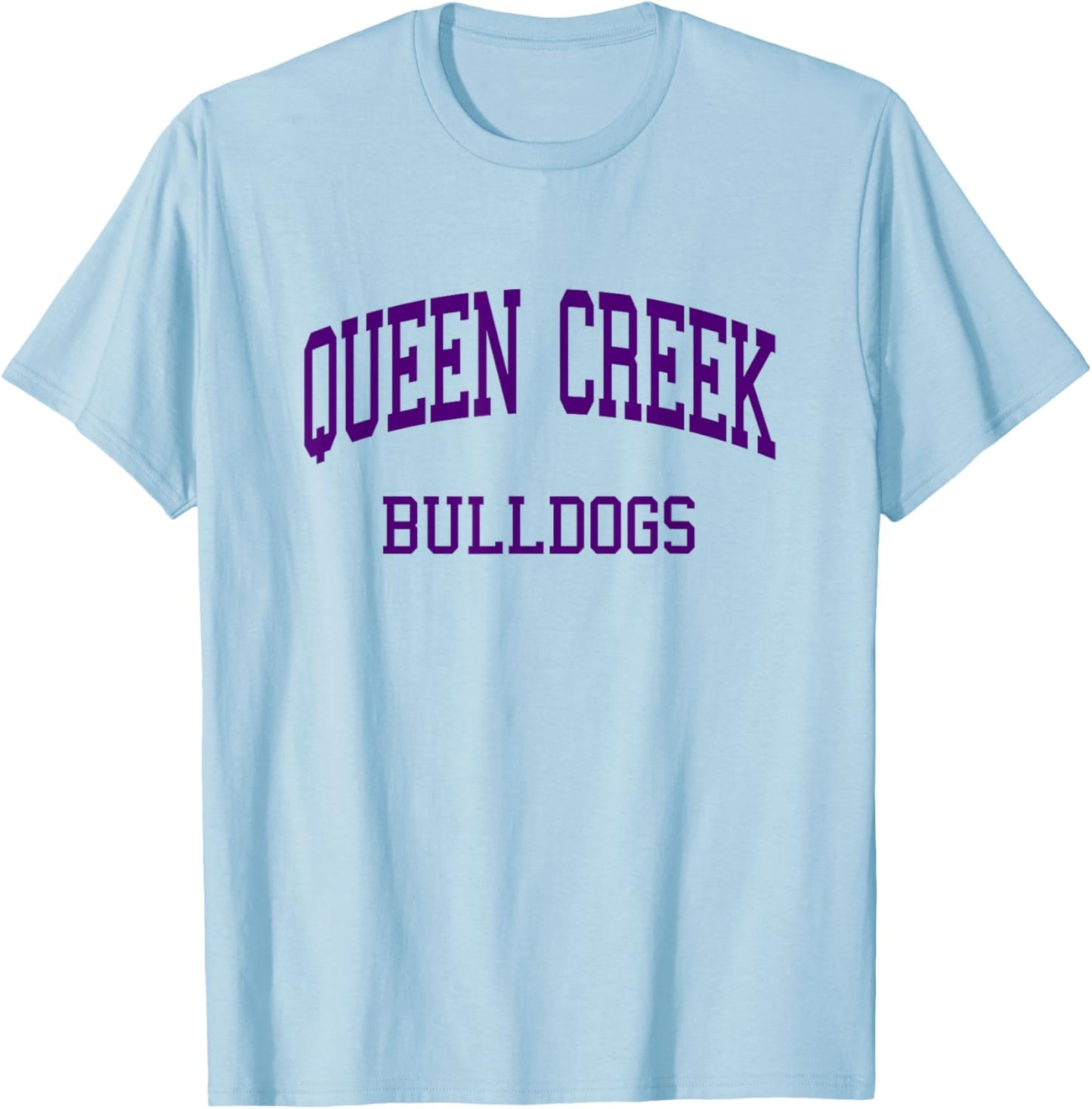 Queen Creek High School HS Queen Creek AZ Retro T-Shirt - T-Shirt | Light Blue