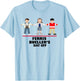 Ferris Bueller's Day Off Sloane & Cameron Cartoon Trio T-Shirt - T-Shirt | Light Blue