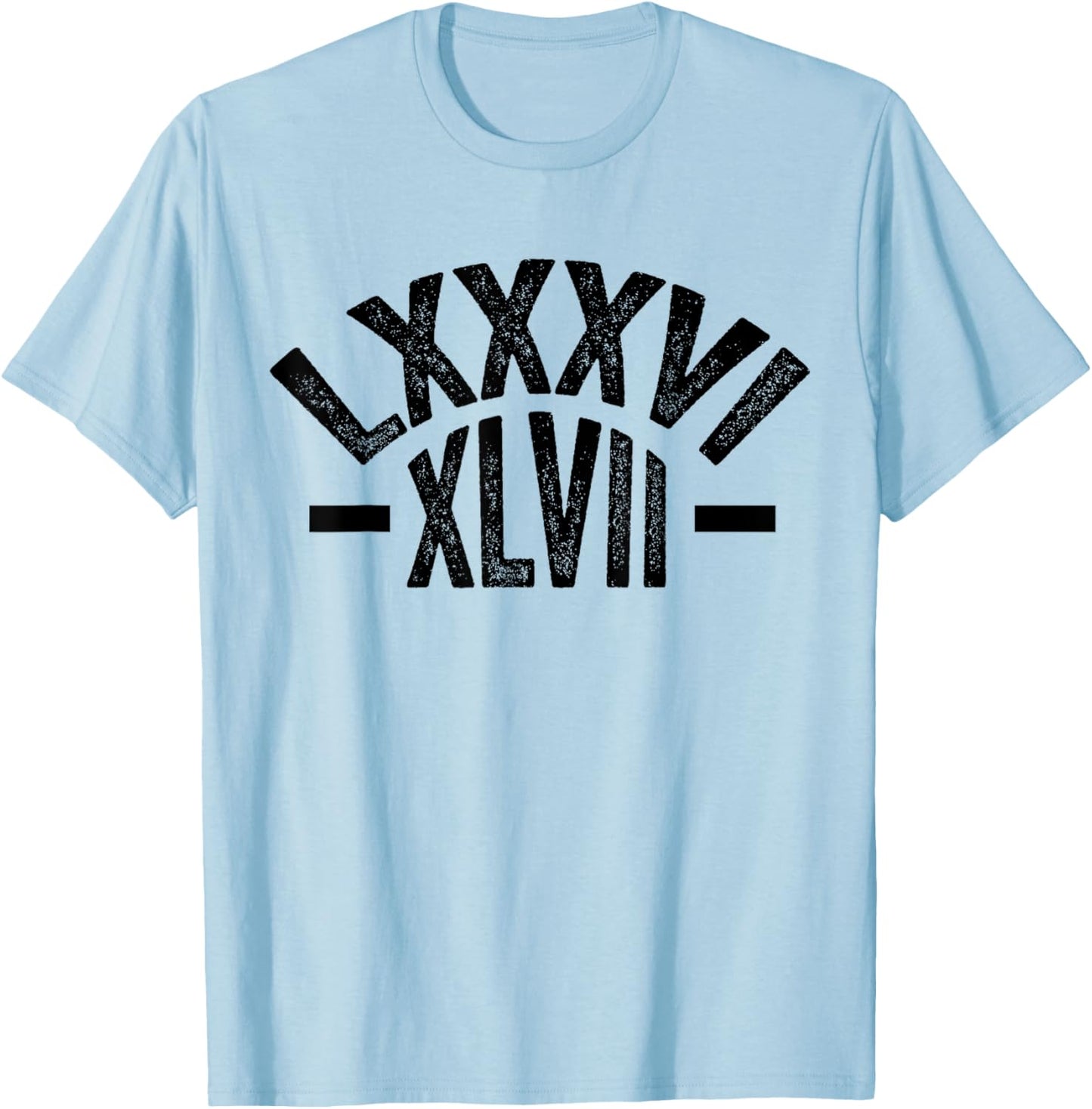8647 anti Trump 86 47 Floral Roman Numerals T-Shirt - T-Shirt | Light Blue