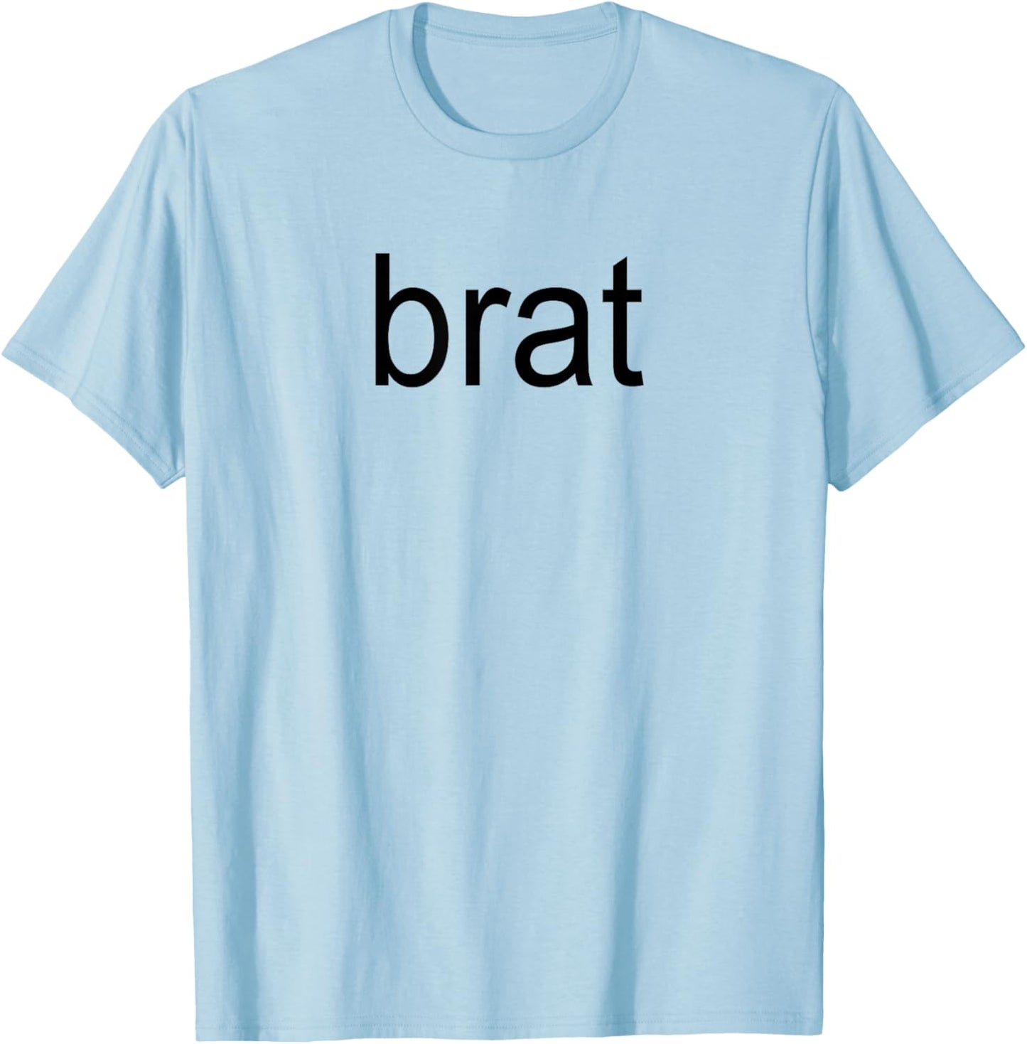 Brat Funny Green Summer Girl T-Shirt - T-Shirt | Light Blue
