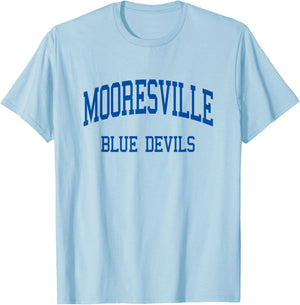 Mooresville High School HS Mooresville NC Retro T-Shirt - T-Shirt | Light Blue