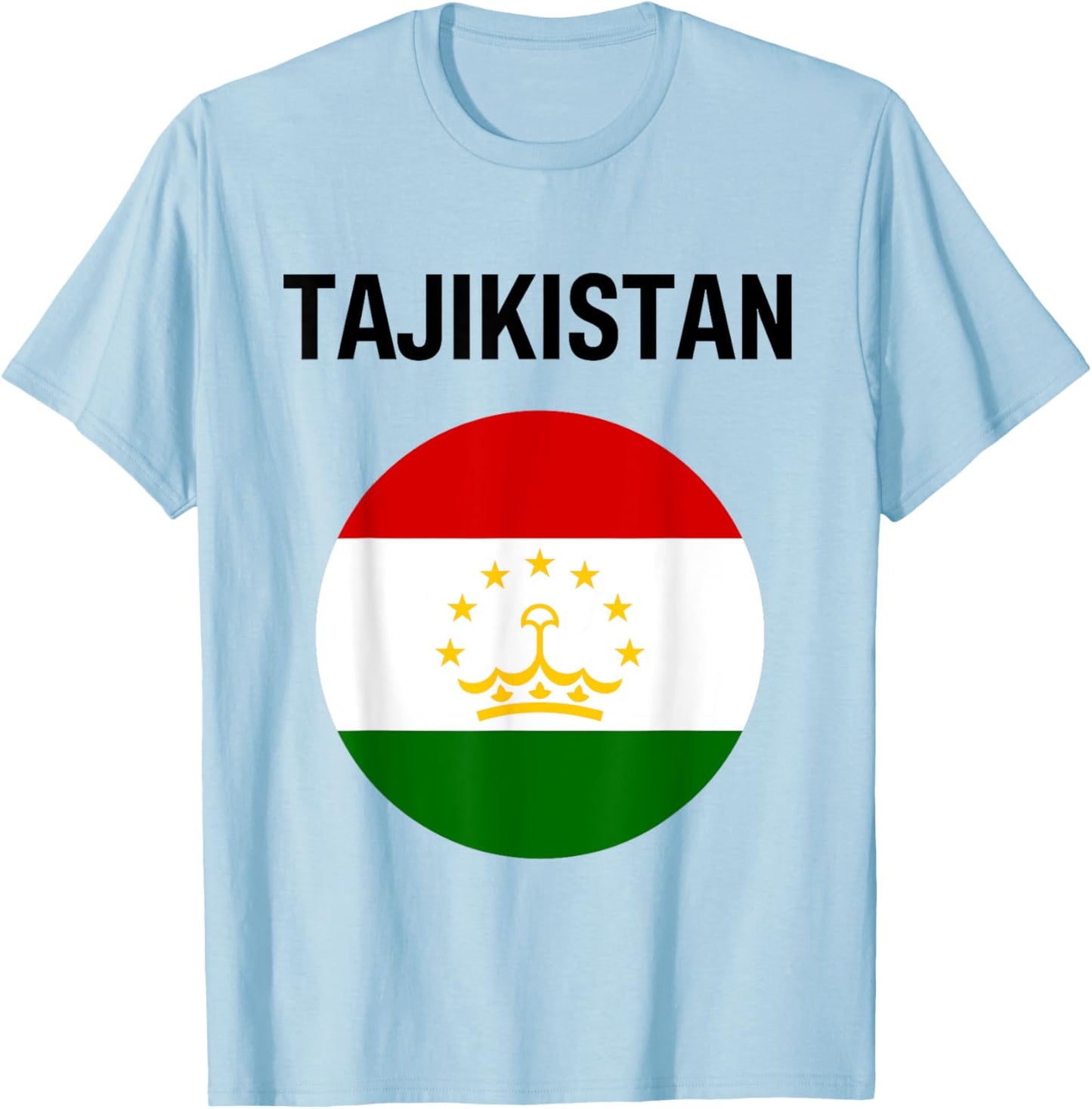Tajikistan Flag Modern T-Shirt - T-Shirt | Light Blue
