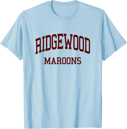 Ridgewood High School HS Ridgewood NJ Retro T-Shirt - T-Shirt | Light Blue
