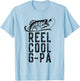 Reel Cool G-Pa Fishing Fisherman Funny Retro GPa T-Shirt - T-Shirt | Light Blue