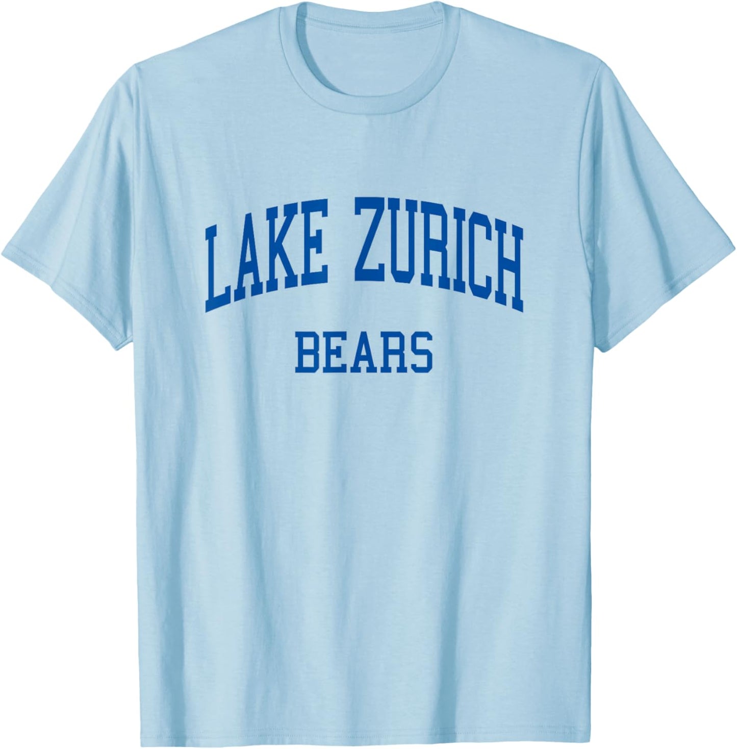 Lake Zurich High School HS Lake Zurich IL Retro T-Shirt - T-Shirt | Light Blue