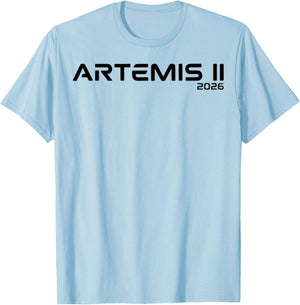 Artemis II Launch Back to the Moon 2026 T-Shirt - T-Shirt | Light Blue