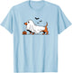 Dachshund Ghost Funny Wiener Dog Halloween Costume T-Shirt - T-Shirt | Light Blue