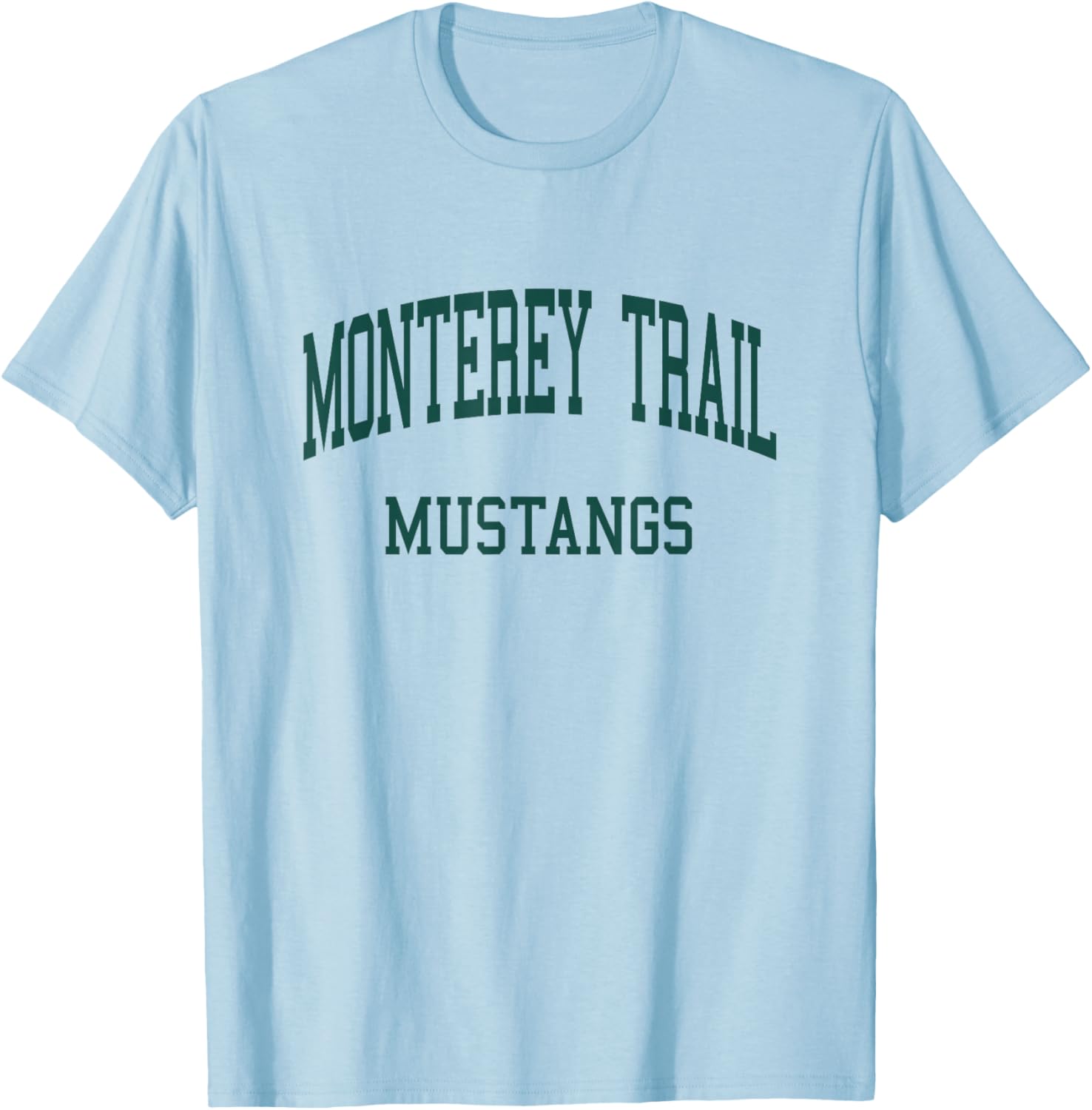 Monterey Trail High School HS Elk Grove CA Retro T-Shirt - T-Shirt | Light Blue