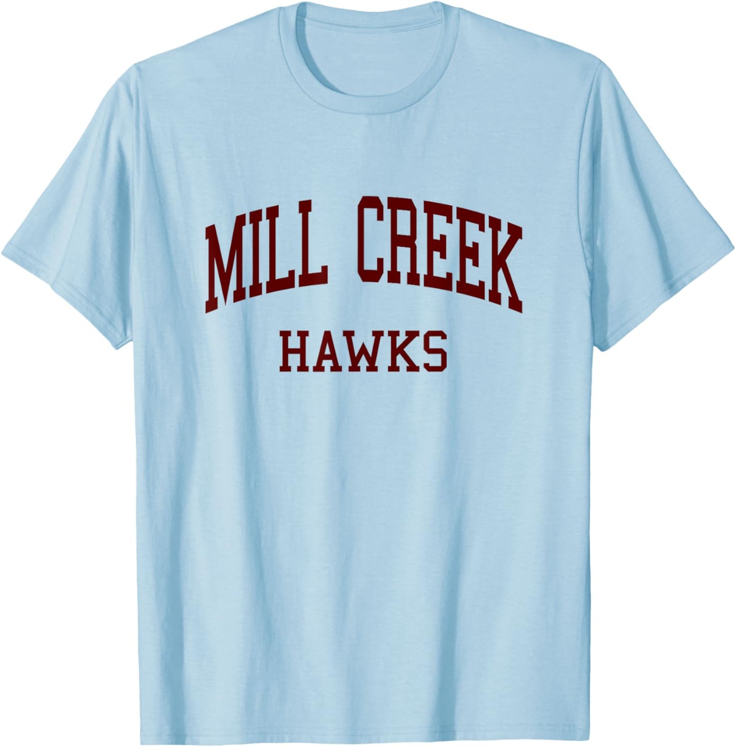 Mill Creek High School HS Hoschton GA Retro T-Shirt - T-Shirt | Light Blue