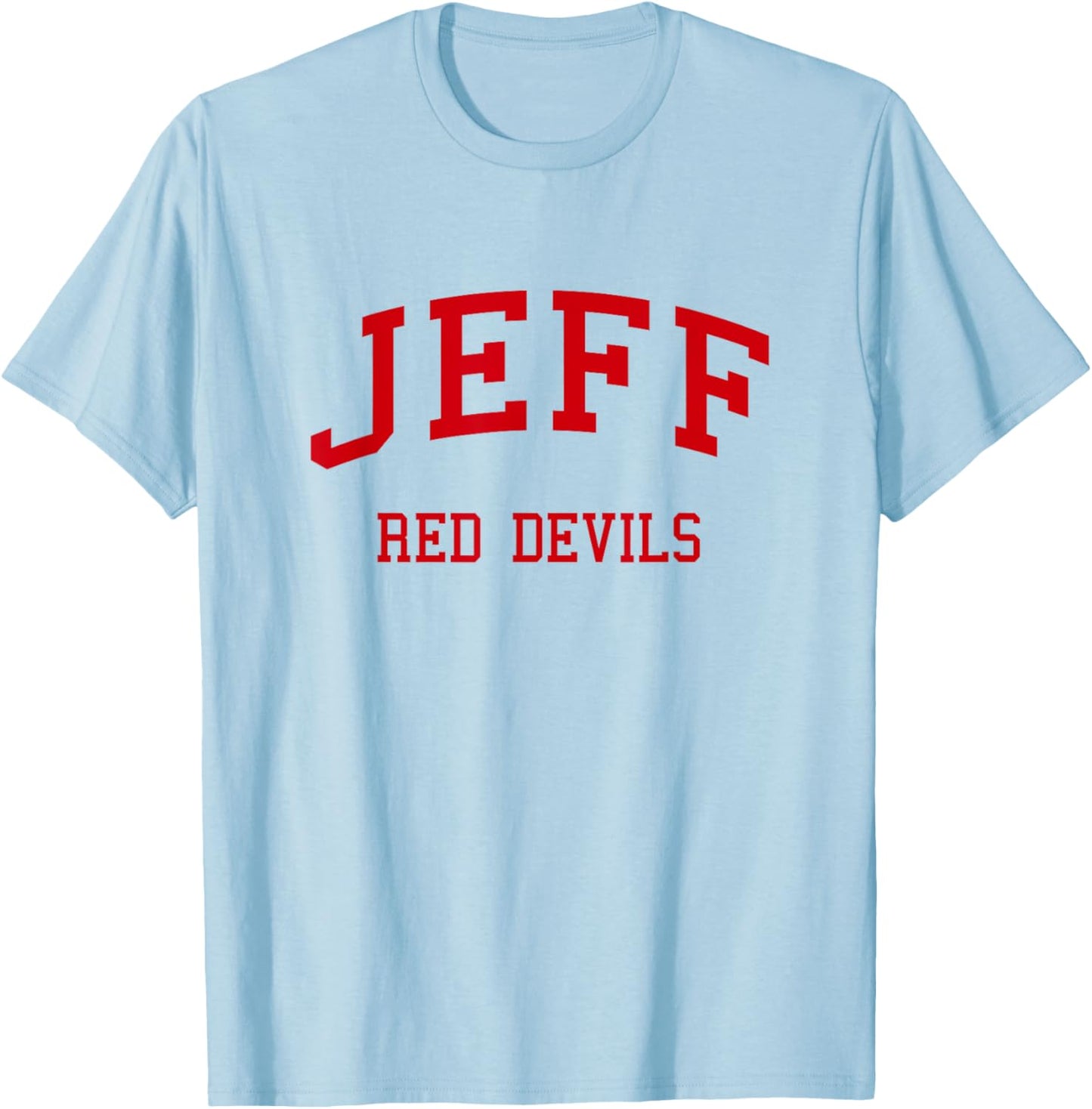 Jeffersonville High School HS Jeffersonville in Retro T-Shirt - T-Shirt | Light Blue