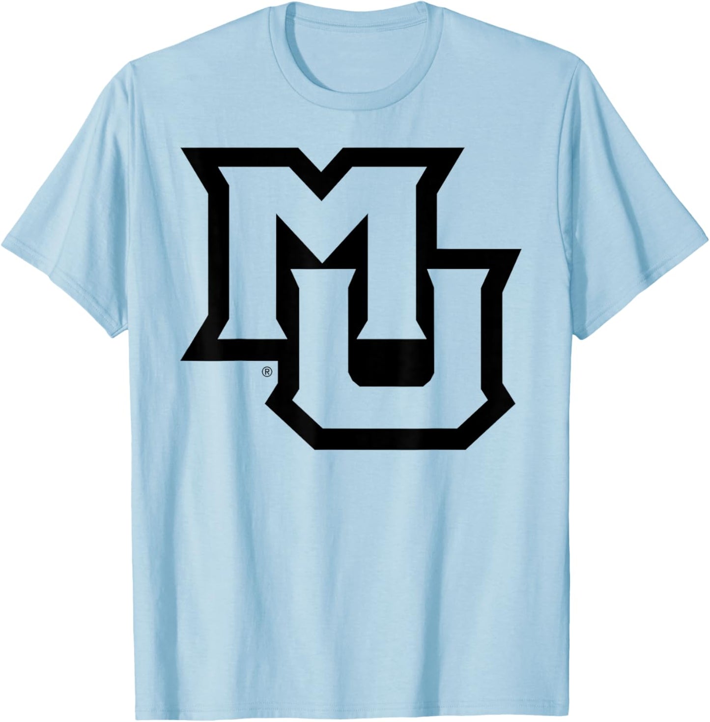 Marquette Golden Eagles Two Tone White Officially Licensed T-Shirt - T-Shirt | Light Blue