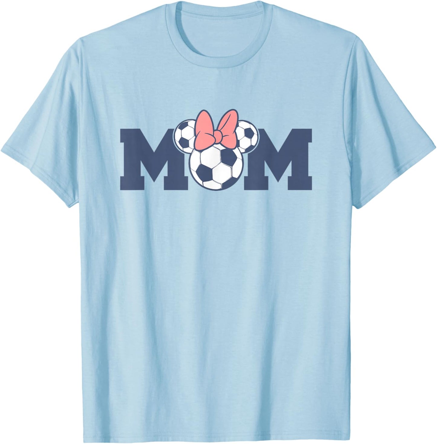 Disney Minnie Mouse Mother's Day Soccer Mom Logo T-Shirt - T-Shirt | Light Blue