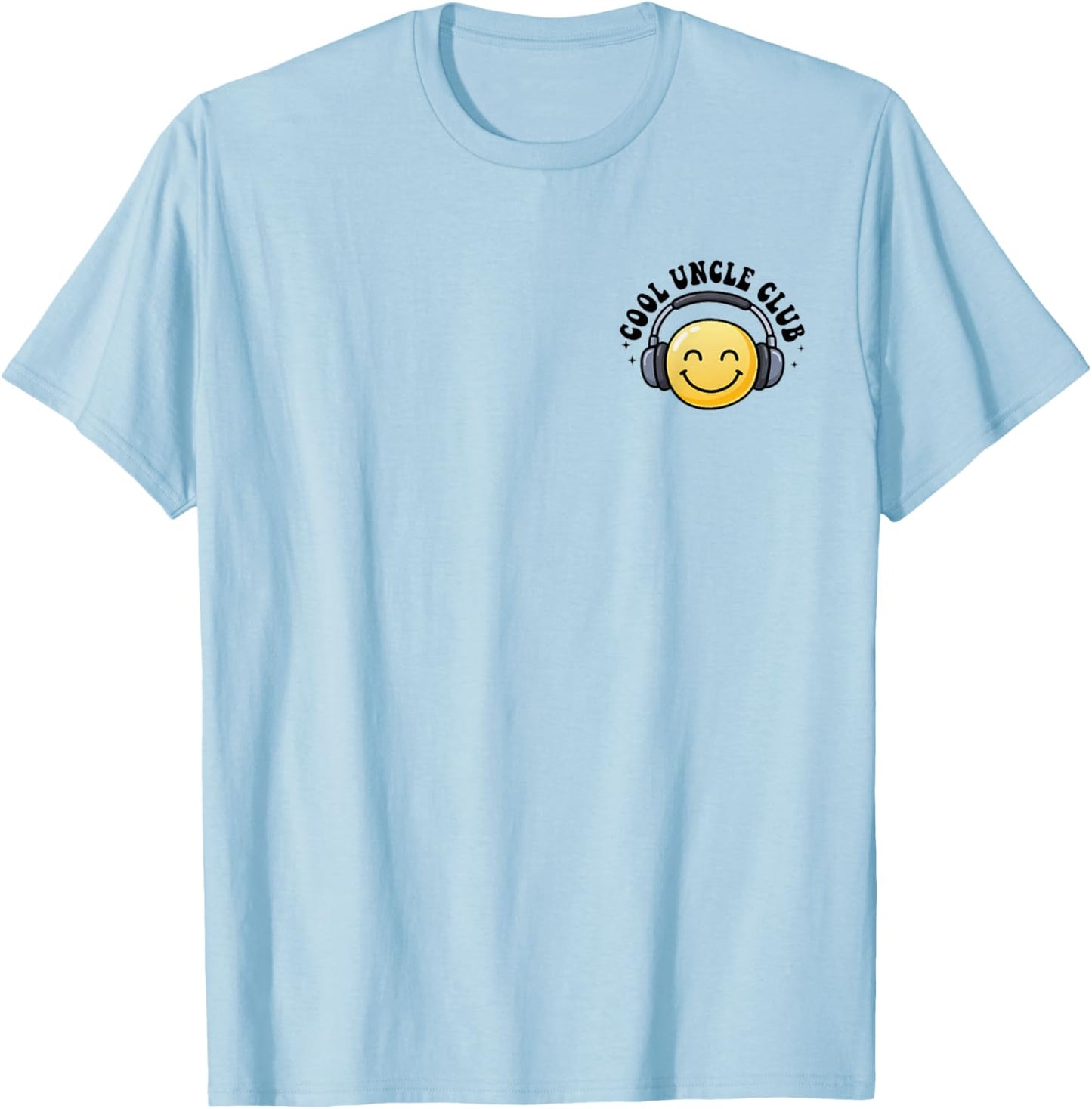 Cool Uncle Club Fathers Day 2026 Best Uncle Pocket T-Shirt - T-Shirt | Light Blue