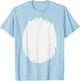 Wolf Costume Adult Children Men Women Wolf Costume T-Shirt - T-Shirt | Light Blue
