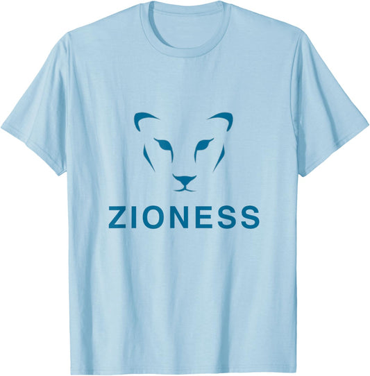 Zioness Proud Jewish Tribe Zionist Mama Lion Israel Girl T-Shirt - T-Shirt | Light Blue