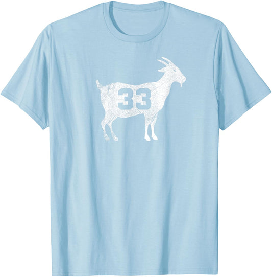 Bird 33 Goat Boston Legend Greatest All Time T-Shirt - T-Shirt | Light Blue