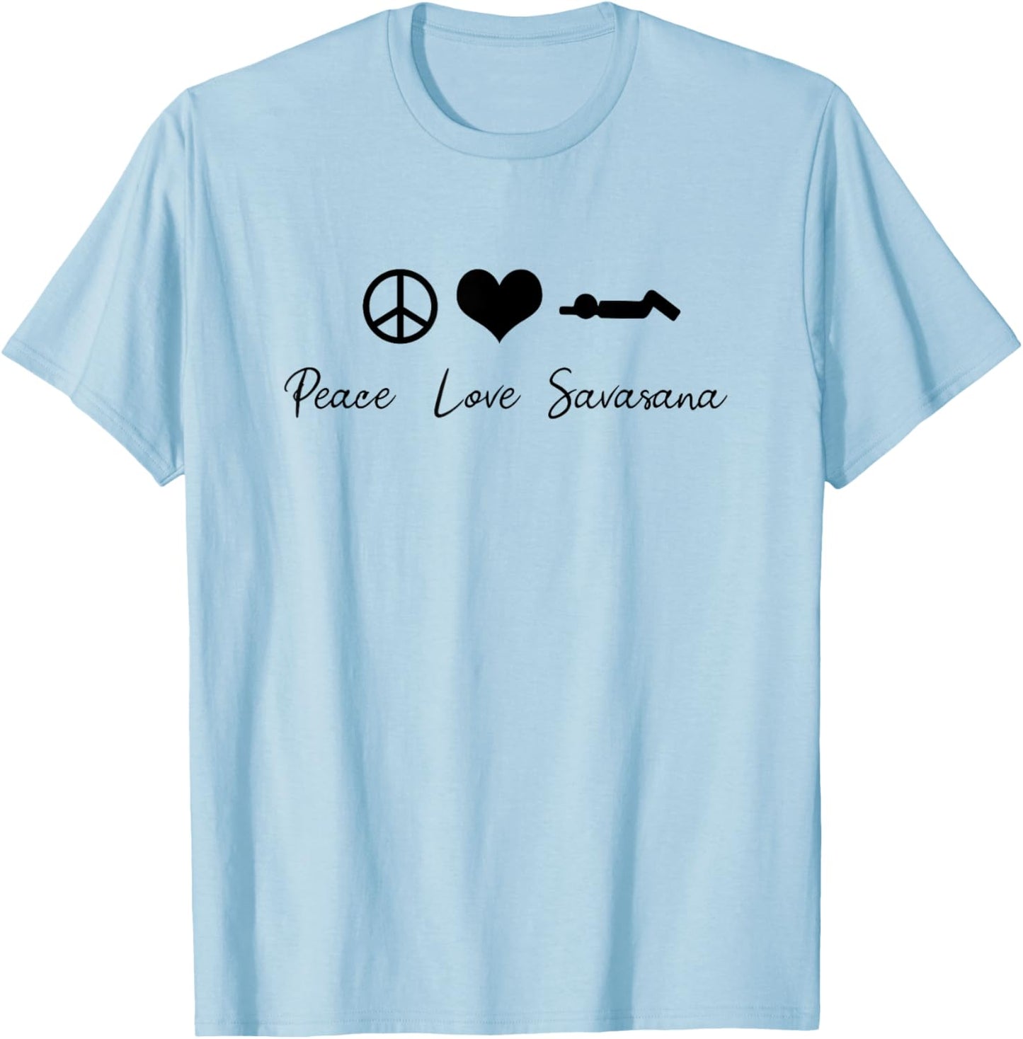 Cute Yogi Namaste & Meditation Om Zen Savasana Yoga T-Shirt - T-Shirt | Light Blue