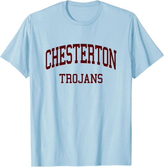 Chesterton High School HS Chesterton in Retro T-Shirt - T-Shirt | Light Blue