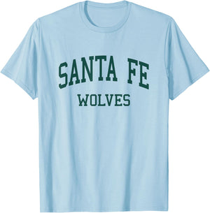 Santa Fe High School HS Edmond OK Retro T-Shirt - T-Shirt | Light Blue