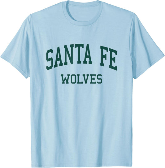 Santa Fe High School HS Edmond OK Retro T-Shirt - T-Shirt | Light Blue