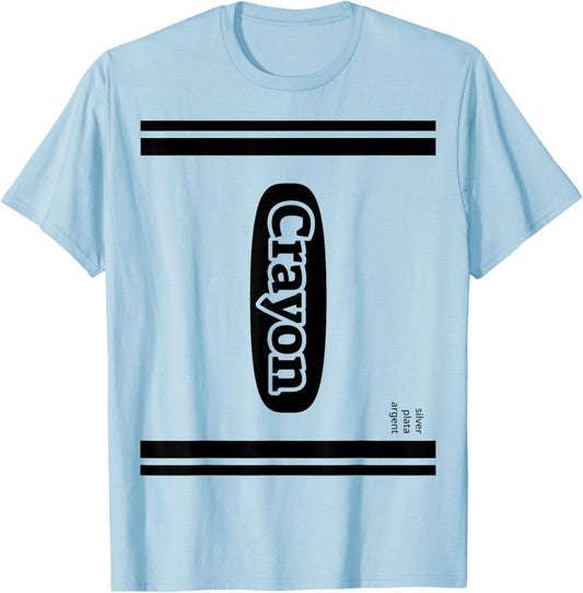 Crayon Silver Group Costume T-Shirt - T-Shirt | Light Blue