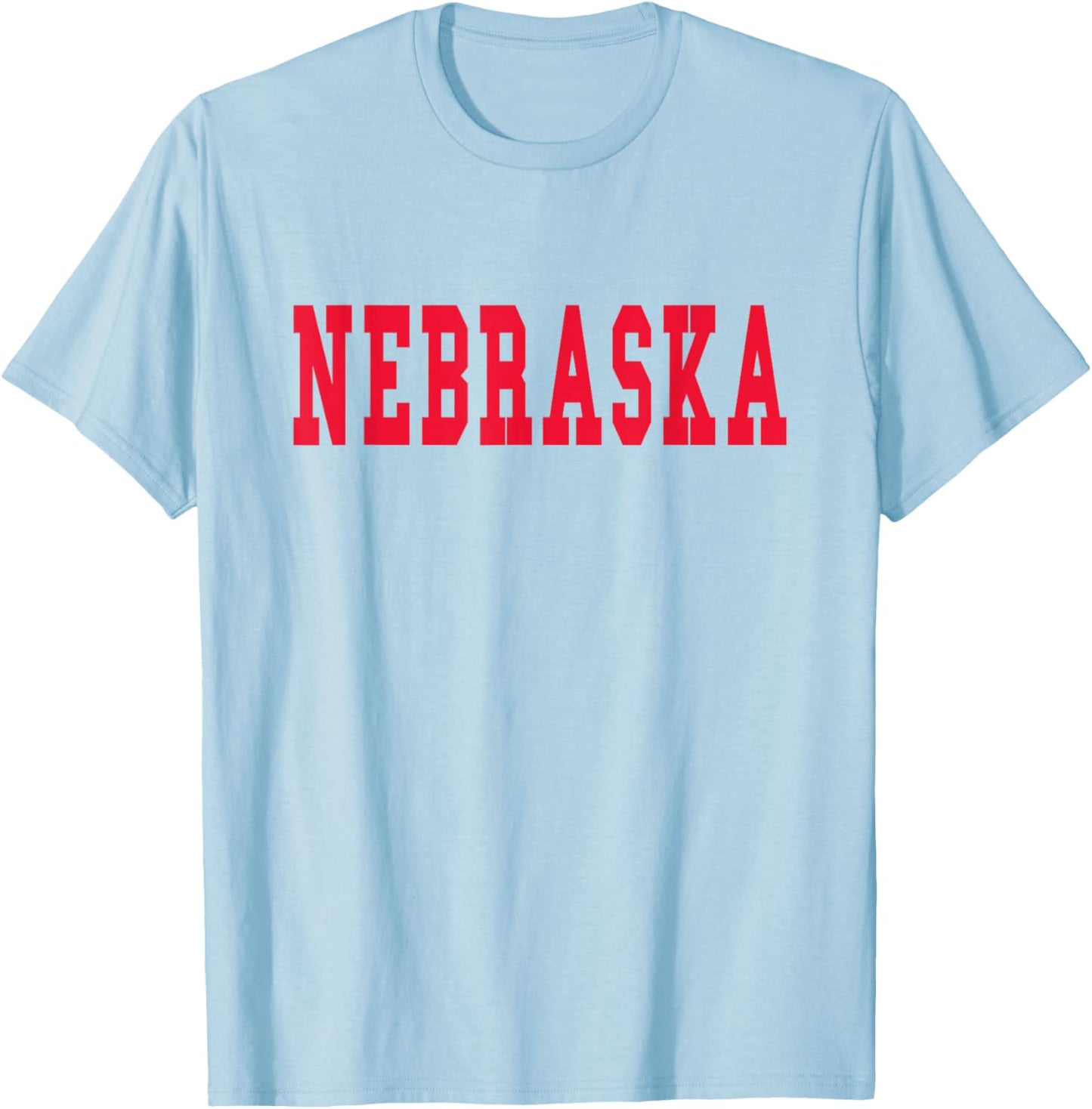 Nebraska - Throwback Design - Classic T-Shirt - T-Shirt | Light Blue