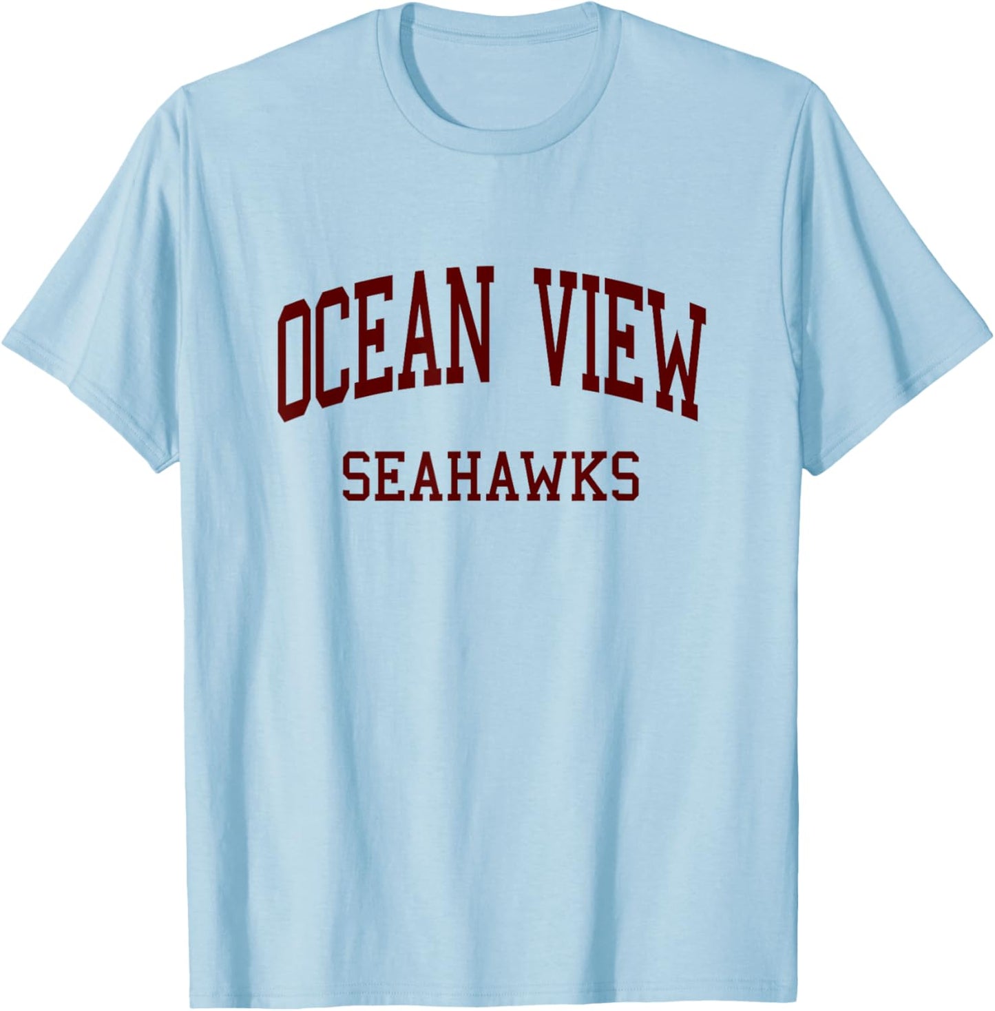 Ocean View High School HS Huntington Beach CA Retro T-Shirt - T-Shirt | Light Blue