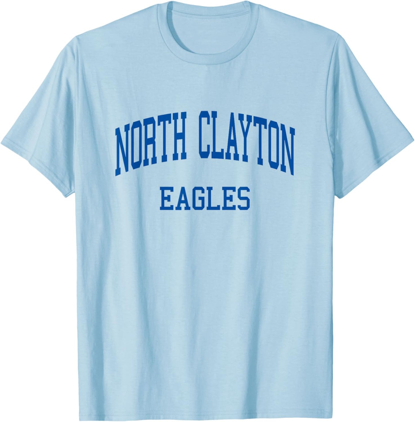 North Clayton High School HS College Park GA Retro T-Shirt - T-Shirt | Light Blue