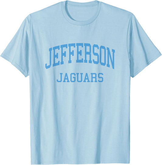 Jefferson High School HS Bloomington MN Retro T-Shirt - T-Shirt | Light Blue