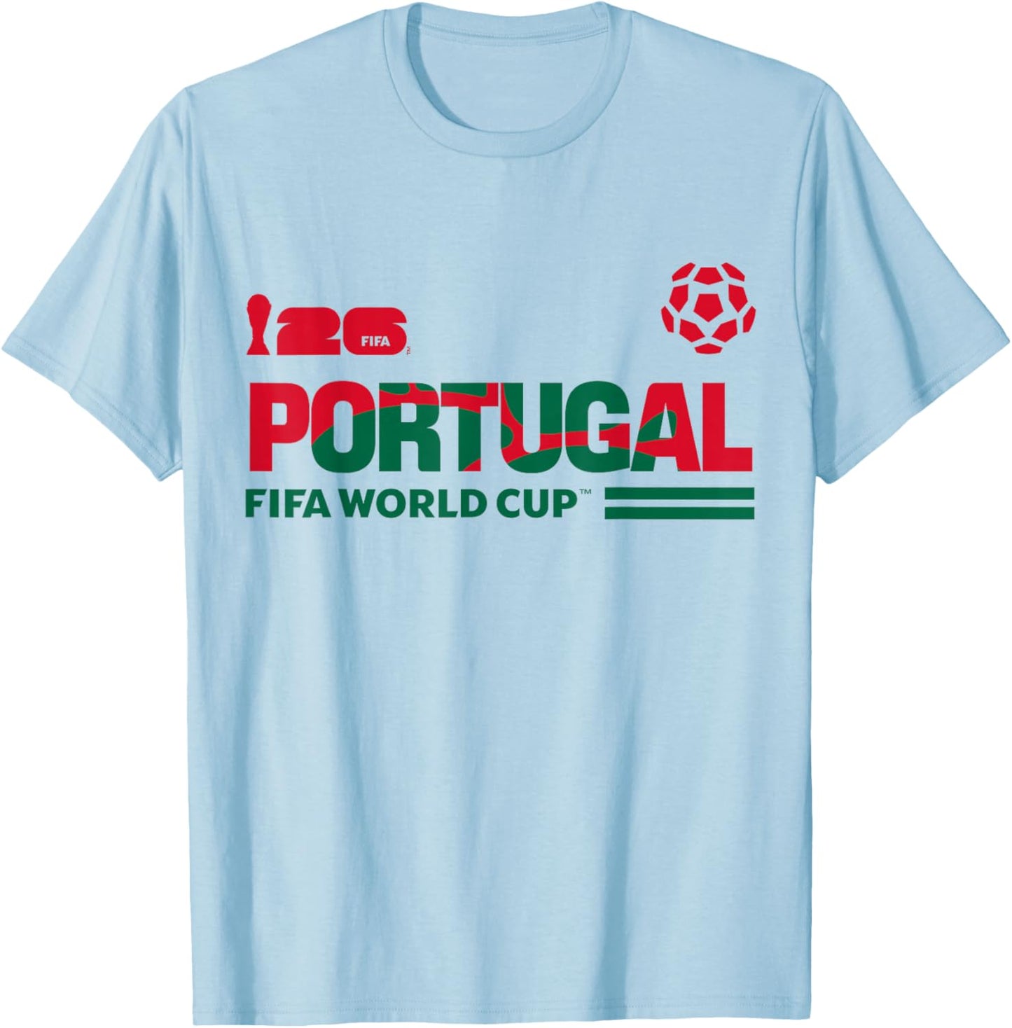 FIFA World CUP26 Qualifier Portugal T-Shirt - T-Shirt | Light Blue