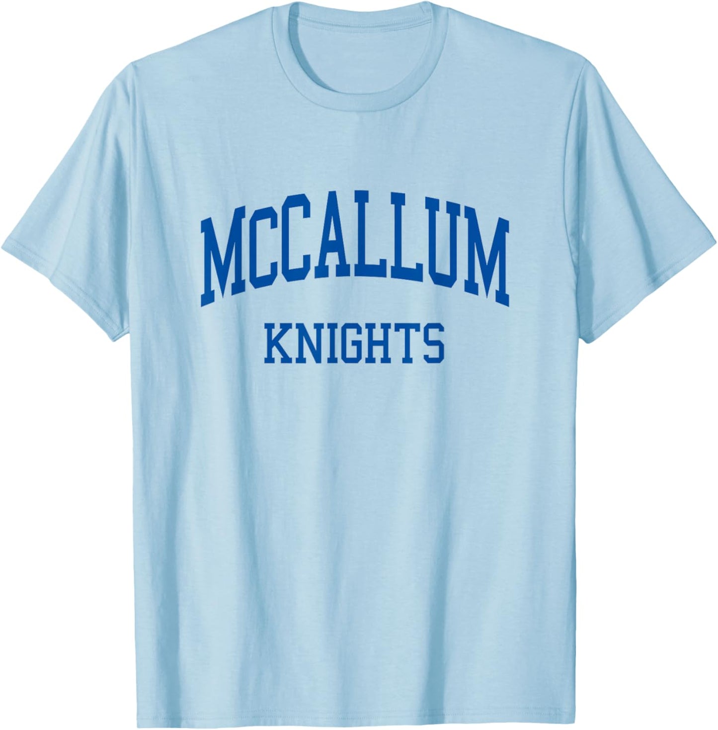 McCallum High School HS Austin TX Retro T-Shirt - T-Shirt | Light Blue